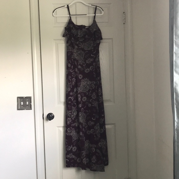Charlotte Russe Maxi purple floral dress - Picture 1 of 4